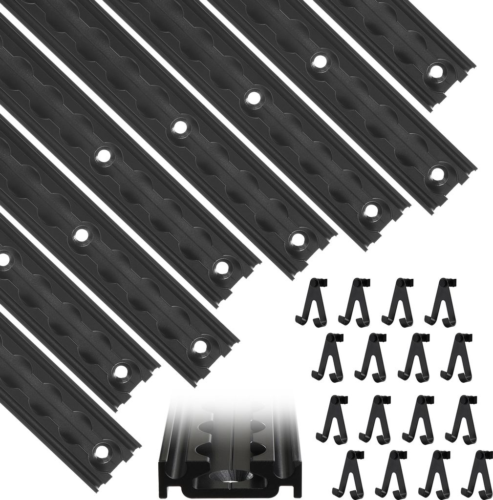 TolleTour Airlineschiene Zurrschiene vierkant Set 8 x1 Meter Set