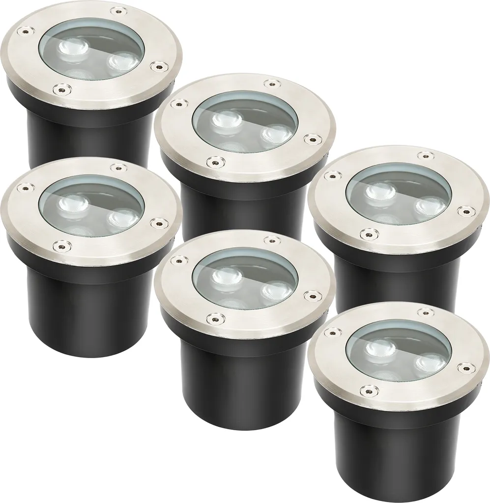 Spot de sol LED Étanche IP65 Blanc Chaud 3W - Éclairage Balisage Lot 6