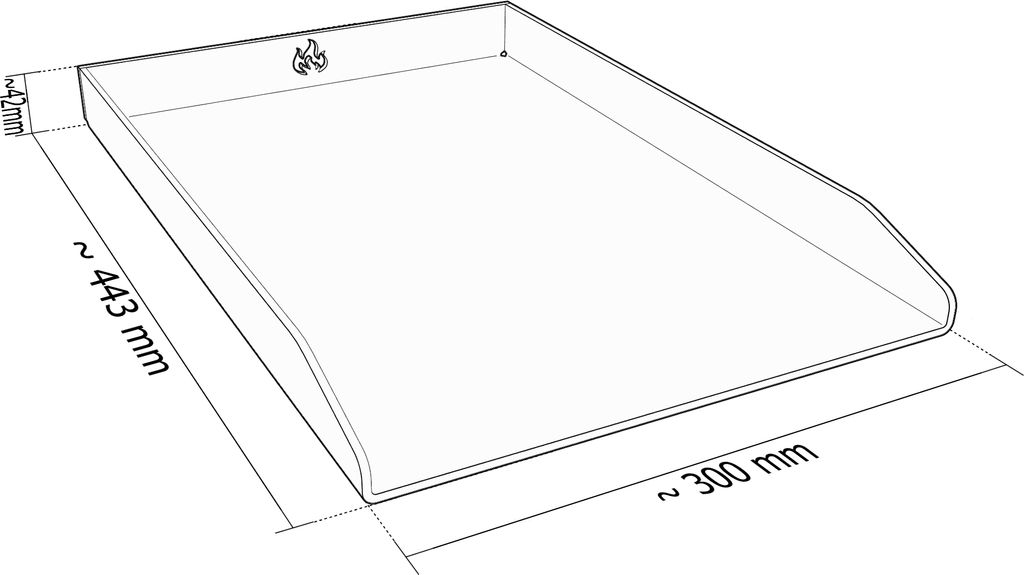 Grillplatte Plancha Edelstahl passend für Weber Spirit 200er und 300er Serie, Größe:3xx Serie Flame