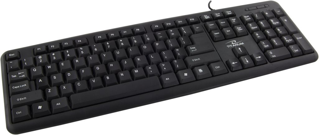 Esperanza TK102, Plná veľkosť (100 %), Kábel, PS/2, Čierna Obrázok produktu 