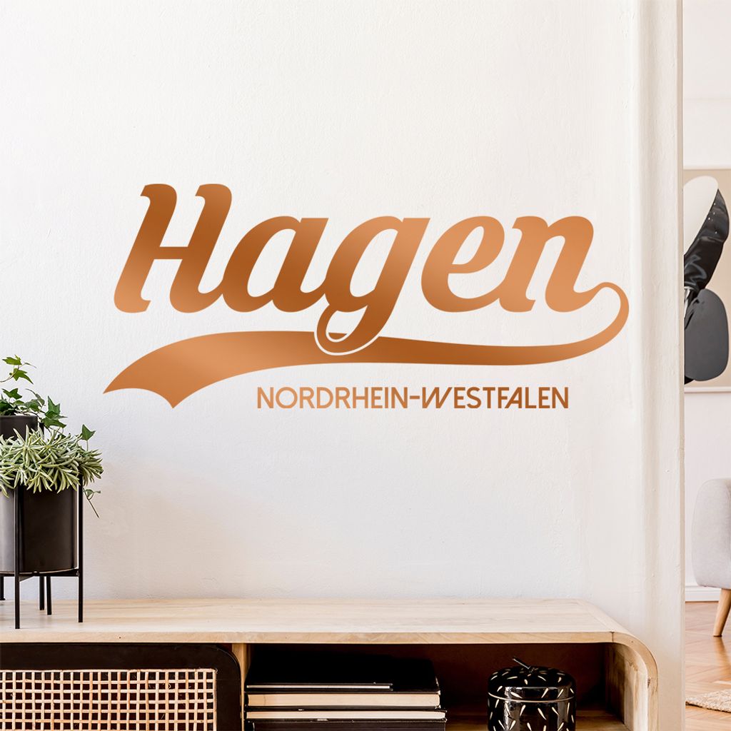 Hagen Nordrhein-Westfalen Wandtattoo Wandaufkleber Wall Sticker - Dekoration, Küche, Wohnzimmer, Schlafzimmer, Badezimmer