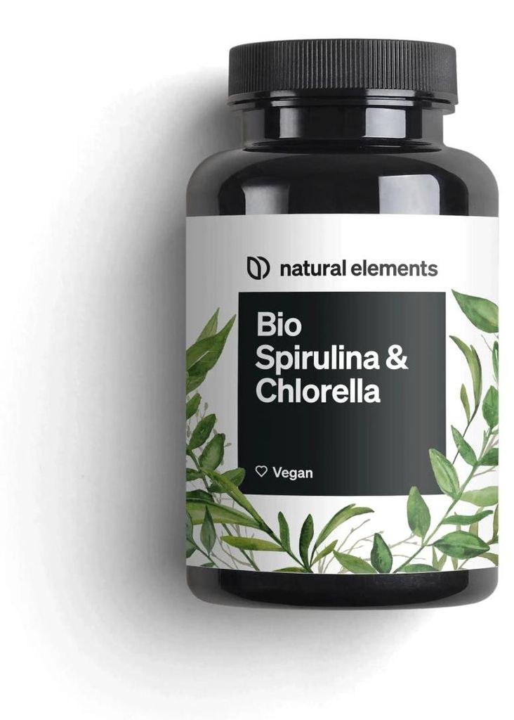 Spirulina & Chlorella Tabletten - 500 Tabletten_für 1 Monat