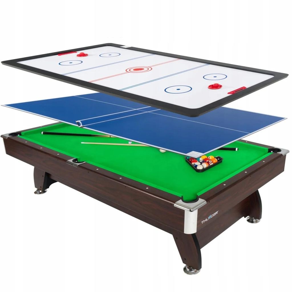 THUNDER® Stół bilardowy z nakładką cymbergaj/ping pong | Zdjęcie produktu 