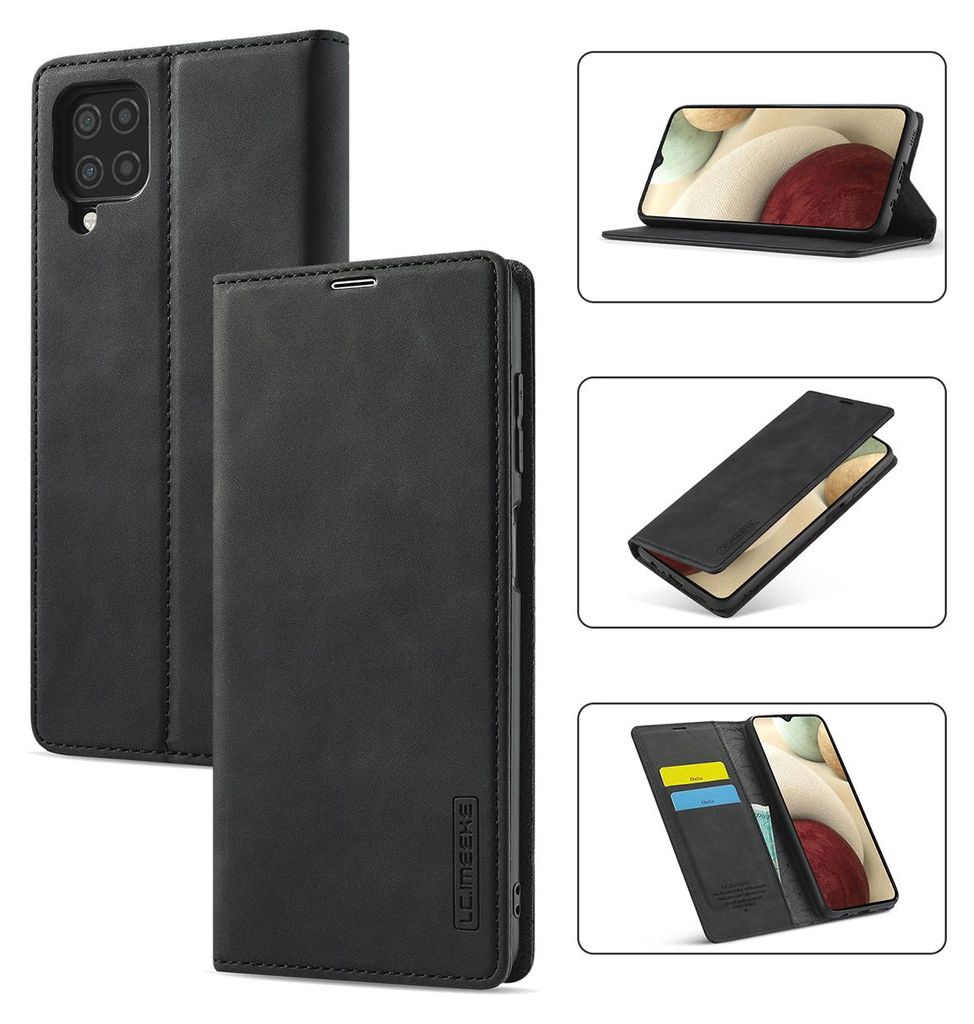 Galaxy A22 4G Hülle, Standfunktion Kartenfach Wallet Leder Produktbild 