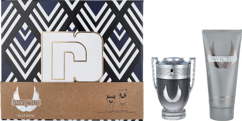 Invictus Platinum Set Eau de Parfum Spray 50ml + Duschgel 100ml