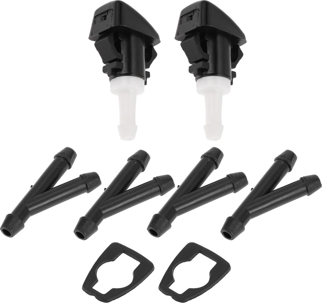 Windschutzscheibenwaschdüse für Mitsubishi Schwarz, Weiß Frontscheiben-Spritzdüsen Wischer-Spritzdüsen-Waschdüse Kunststoff 1 Set