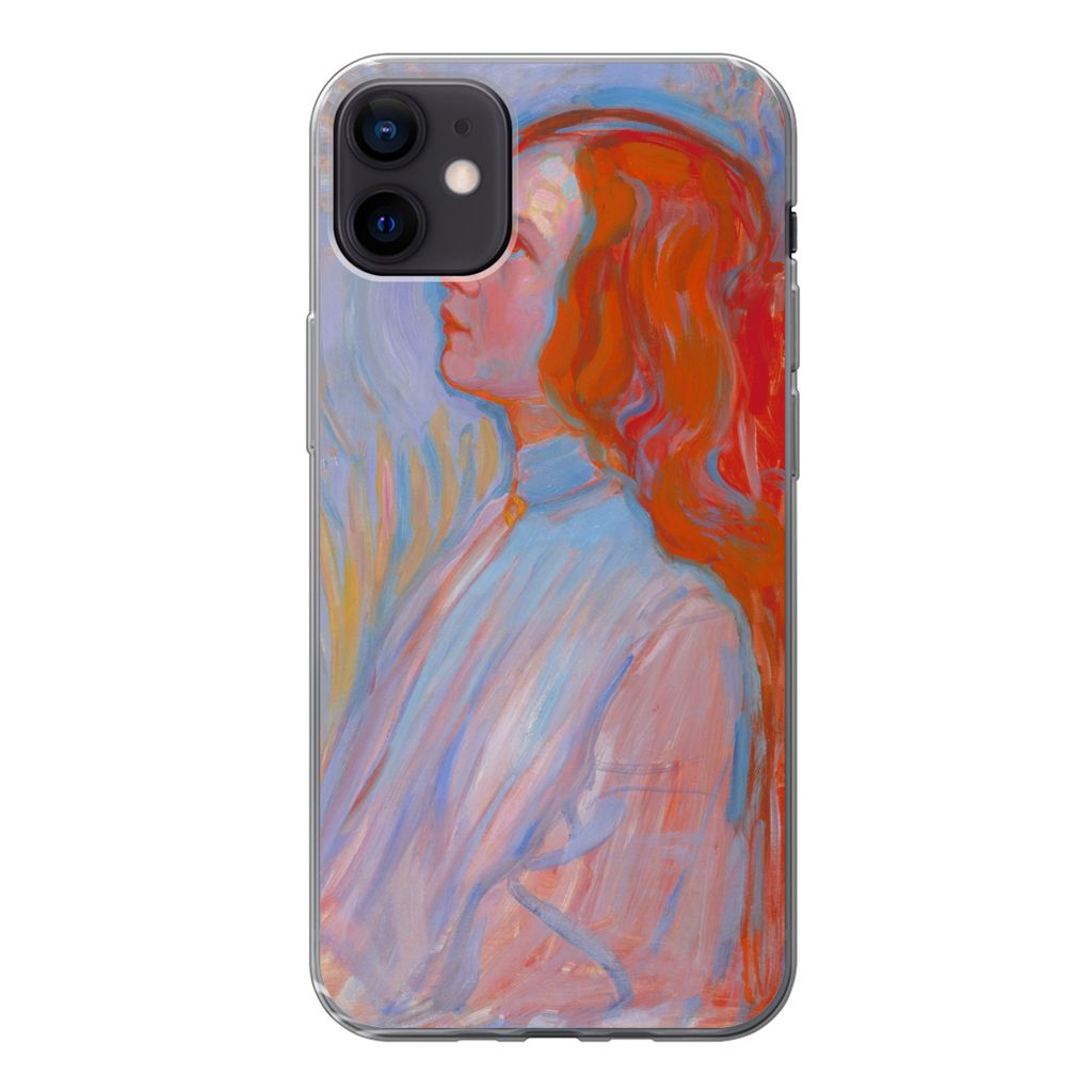 MuchoWow Handyhülle Schutzhülle Hülle für iPhone 12 mini Hingabe - Piet Mondrian Silikon Softcase Handy Hülle - Bild
