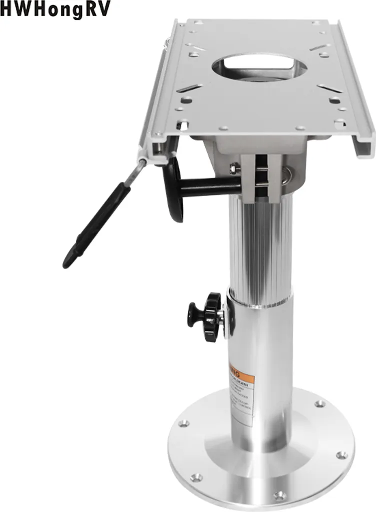 Support de siège bateau aluminium 33-48 cm avec verrouillage de sécurité