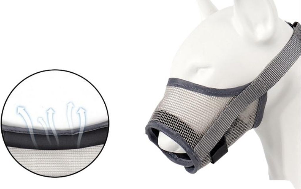 INF M Größe Kunststoff Mesh Hunde Maulkorb - Anti-Biss & Anti-Kauen Atmungsaktiv