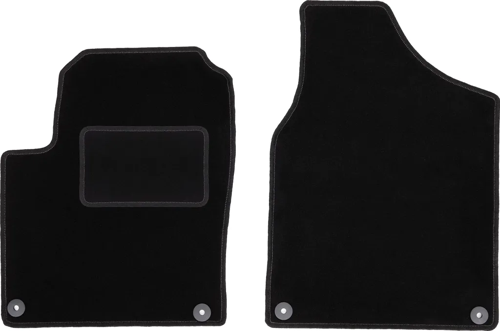 Wielganizator Tappetini auto in velluto su misura, compatibili con Volkswagen Sharan I (1995-2010) | Qualità: Basic – vestibilità precisa – fondo antiscivolo – 2 pezzi – nero