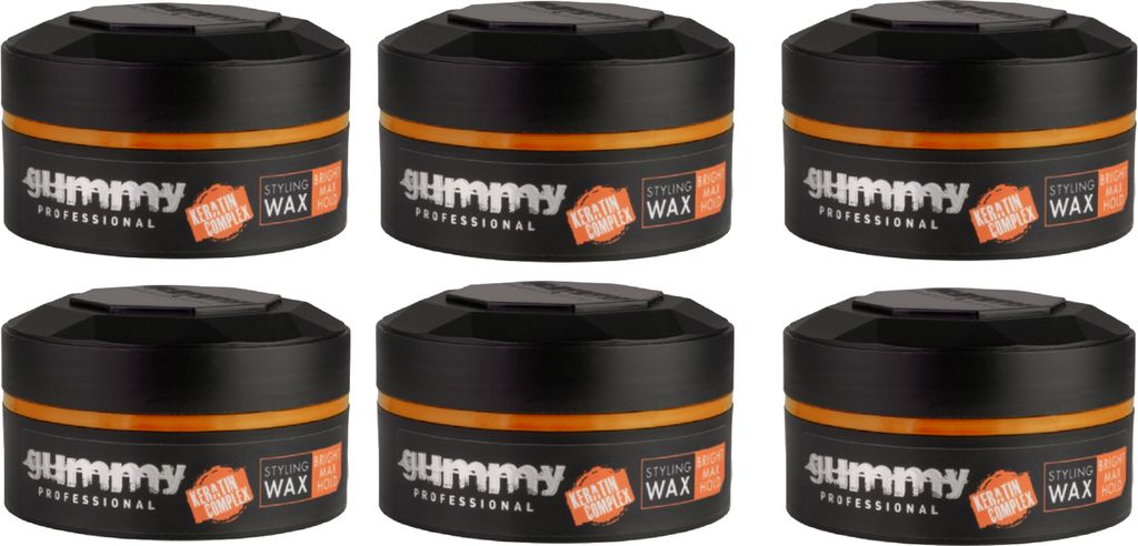 Fonex Gummy Styling Wax Bright Max Hold 6er Set je 150ml Produktbild 