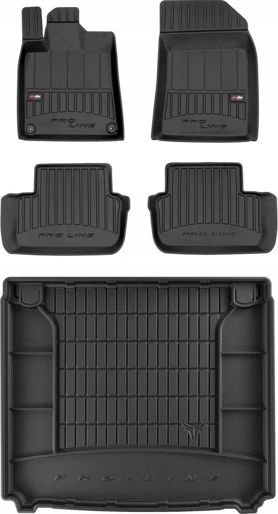 Set 4 Tappetini in Gomma Peugeot 407 (2004-2011) - Design 3D Vaschetta