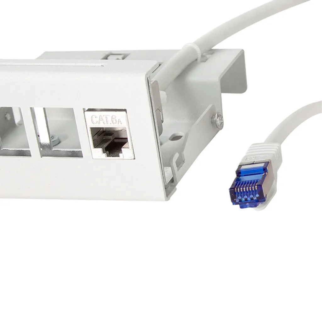 Câble Patch Consolidation LogiLink Cat.6A S/FTP de 10m - Gris Blindé