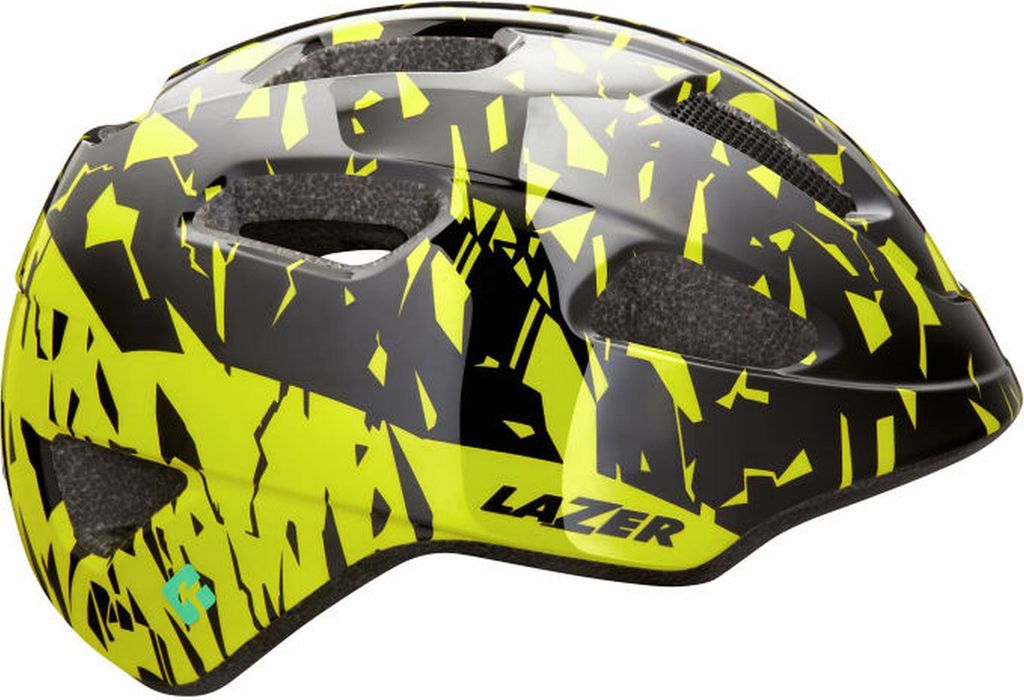 LAZER Kinder-Fahrradhelm Nutz KinetiCore,Black Flash Yellow