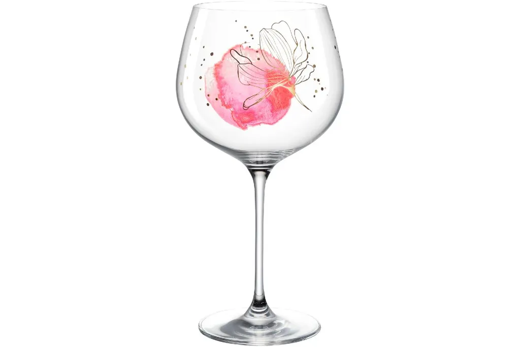 Leonardo Presente Gin Glass L044481 - Design Floreale 750ml Teqton