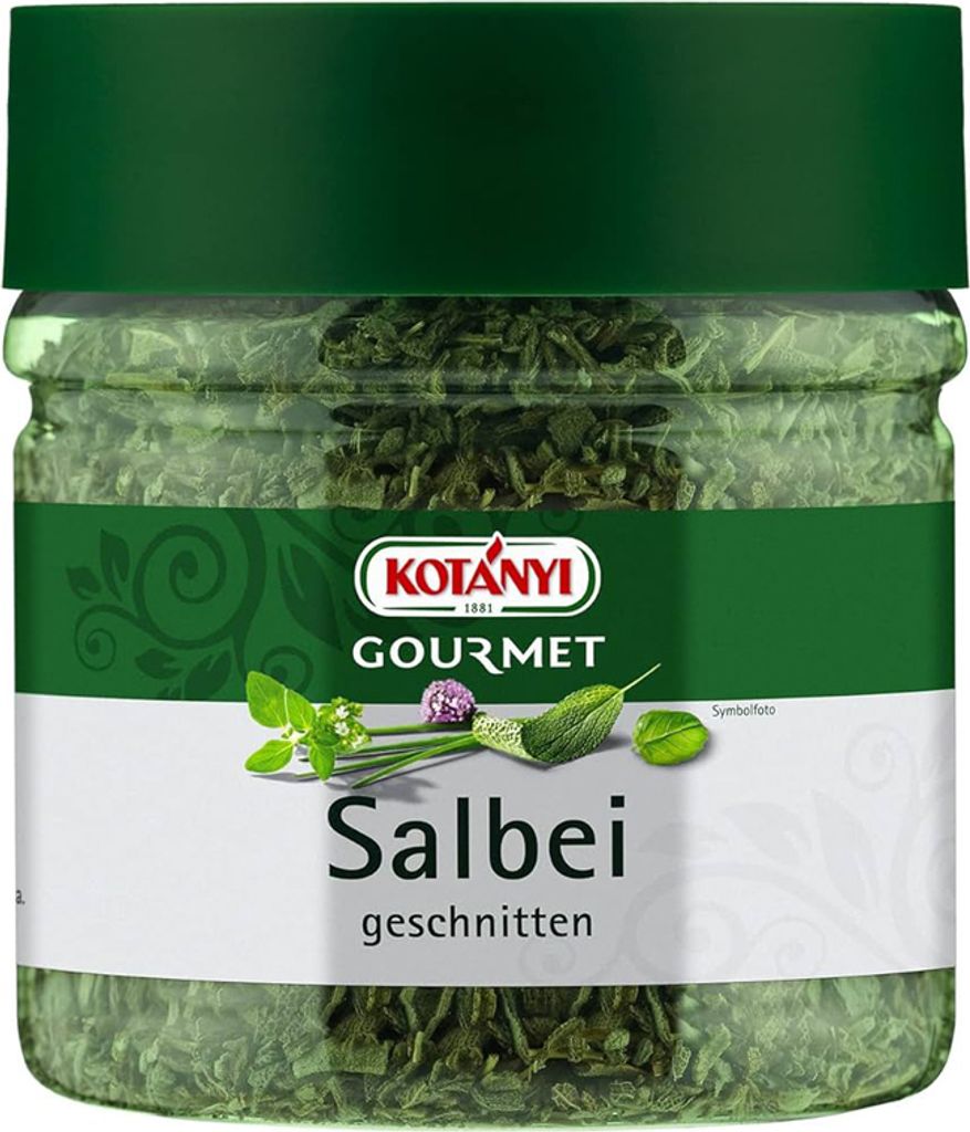 Kotanyi Gourmet Salbei ganz herb würzig leicht bitteres Aroma 45g