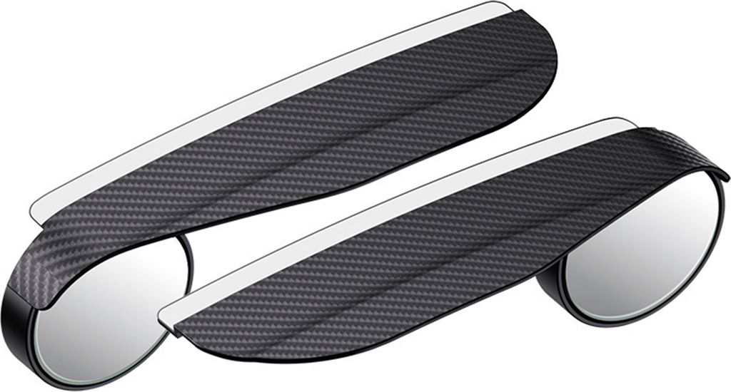 Auto-Rückspiegel, Regen-Augenbrauen-Toter-Winkel-Spiegel, kleiner runder Spiegel, 360-Grad-Weitwinkel, rahmenloser Park-Hilfsspiegel