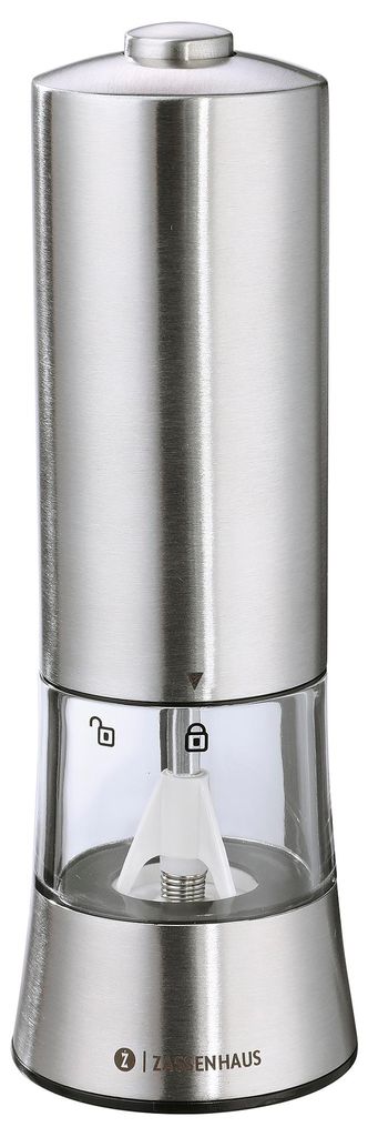 Zassenhaus Pfeffermühle GERA USB elektrisch 18 cm Edelstahl Produktbild 