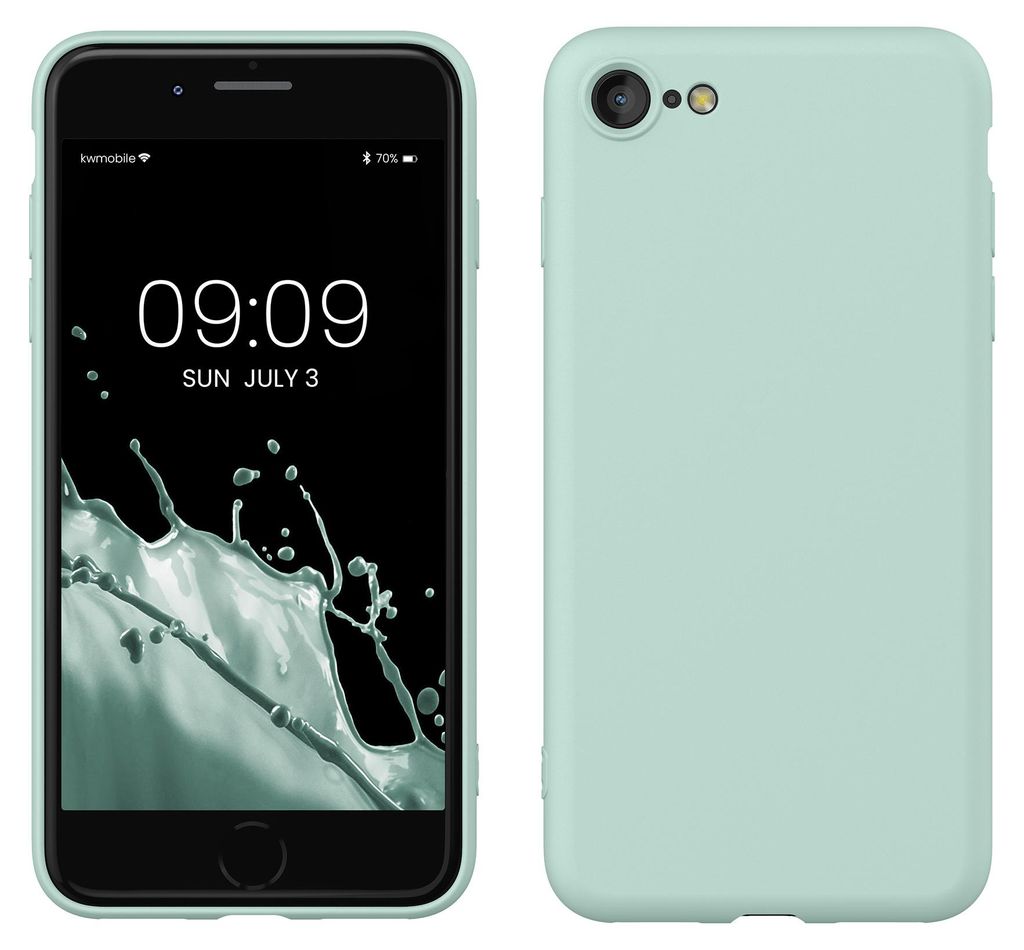 kwmobile Handyhülle für iPhone SE 2022 Hülle / iPhone SE 2020 / iPhone 8 / iPhone 7, für iPhone SE Hülle - Schutzhülle für kabelloses Laden ...