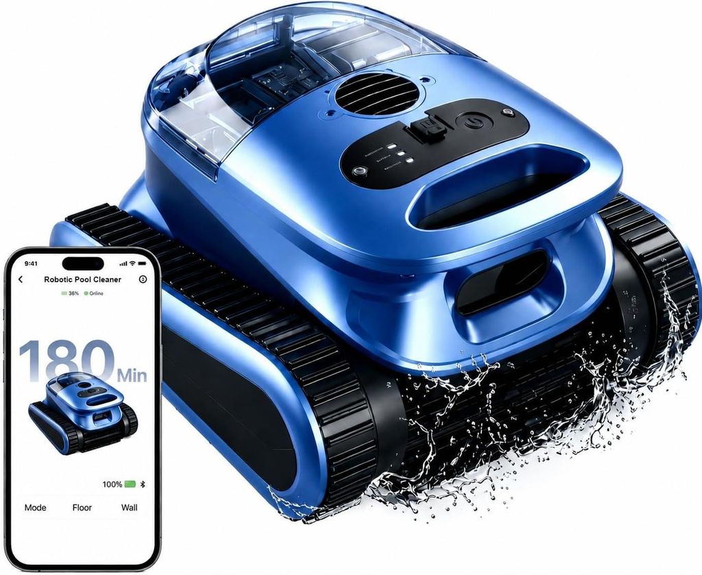 EVERCROSS BOT U9 Poolroboter, Haupt- & Hilfsbürste, 3 Produktbild 