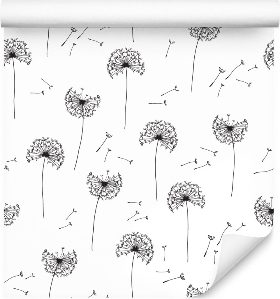 10m VLIES TAPETE Rolle Natur Blumen Flora Pusteblumen Produktbild 
