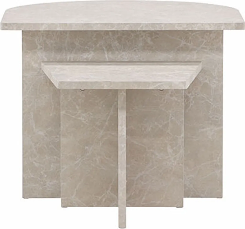 Table basse Sala Beige Venture Home finition mate et structure robuste 80cm
