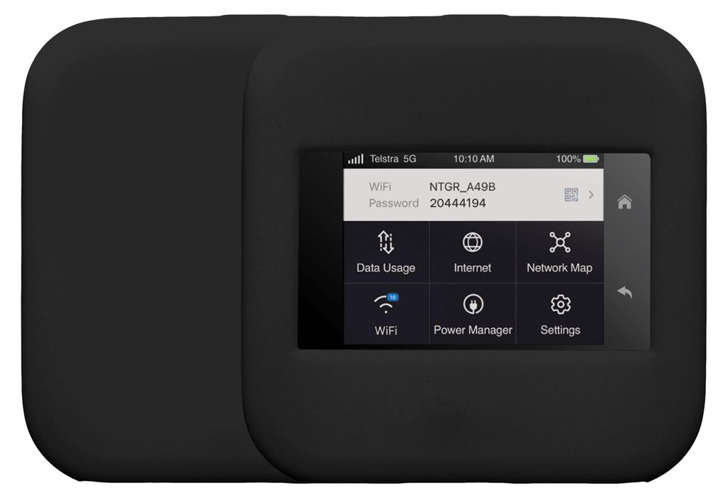 kwmobile Hülle kompatibel mit NETGEAR Nighthawk M6 Pro / M6 Case - Tasche für mobiles WLAN - Router Cover mobiler Hotspot - Wi-Fi Zubehör Schwarz