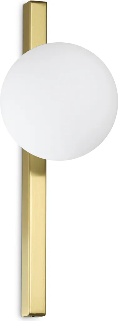 Applique Da Parete Contemporaneo Binomio Metallo Ottone 1 Luce G9 4W 3000K Ip20
