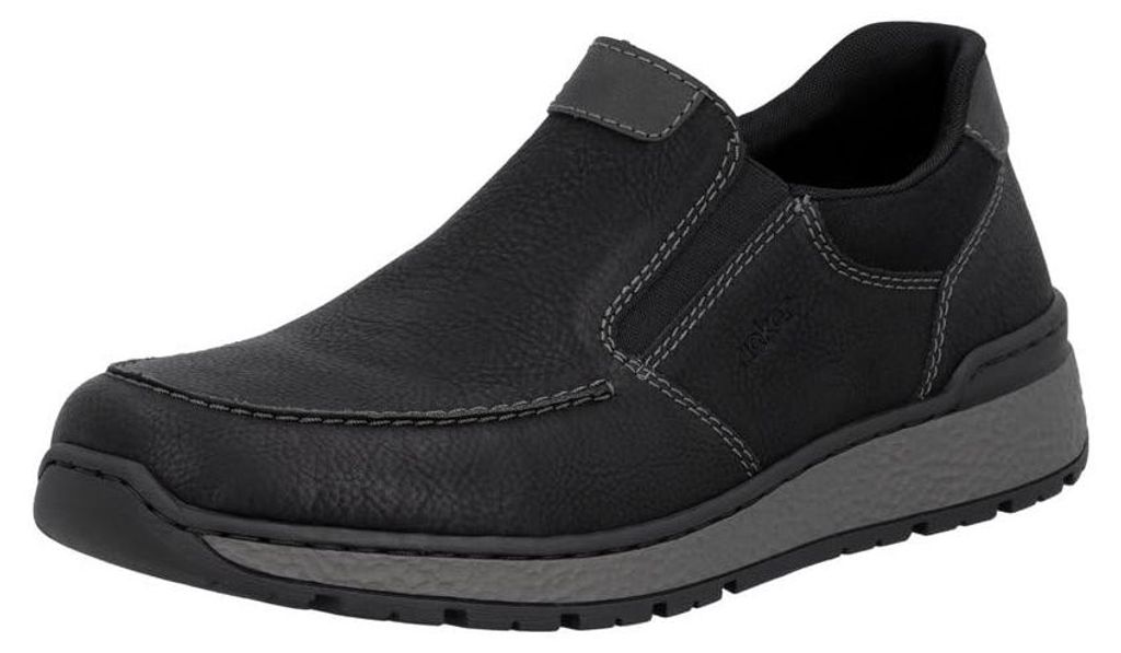 Rieker  Herrenschuhe Freizeitschuhe Slipper Schwarz Produktbild 