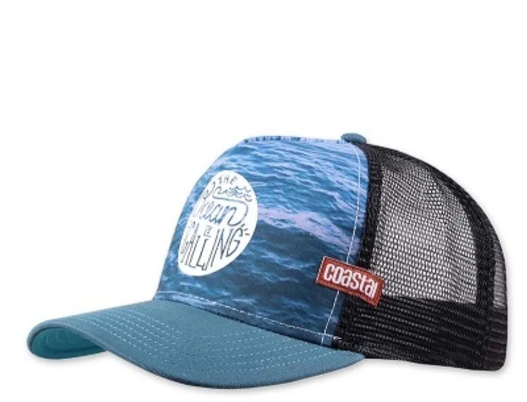 Casquette Coastal Navy avec broderie Ocean Calling - Snapback Unisexe