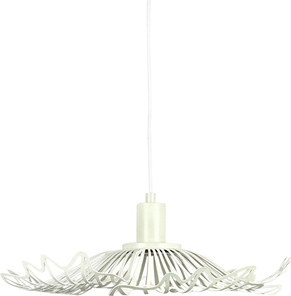 Pendelleuchte, Hängelampe, Deckenlampe Pendel, Pendellampe Esstisch, Pendelleuchte für Wohnzimmer, Skandinavische Design, Flora klein perl weiß