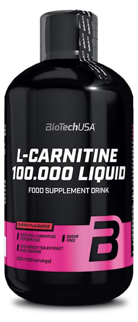 BioTech USA L-Carnitina liquida 100 000 mg 500 ml Mela / Immagine del prodotto 