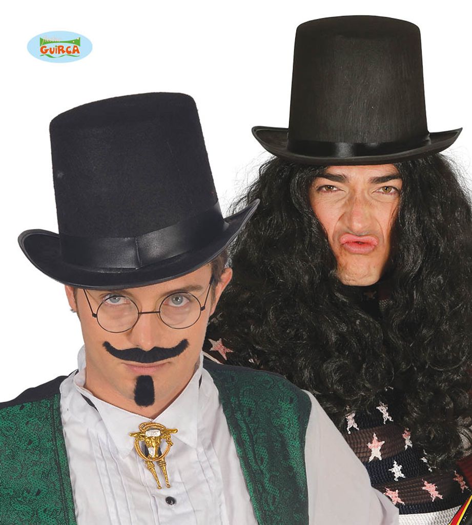 19 Jahrhundert Hut Eleganter Hoher Zylinder Retro Stil Produktbild 