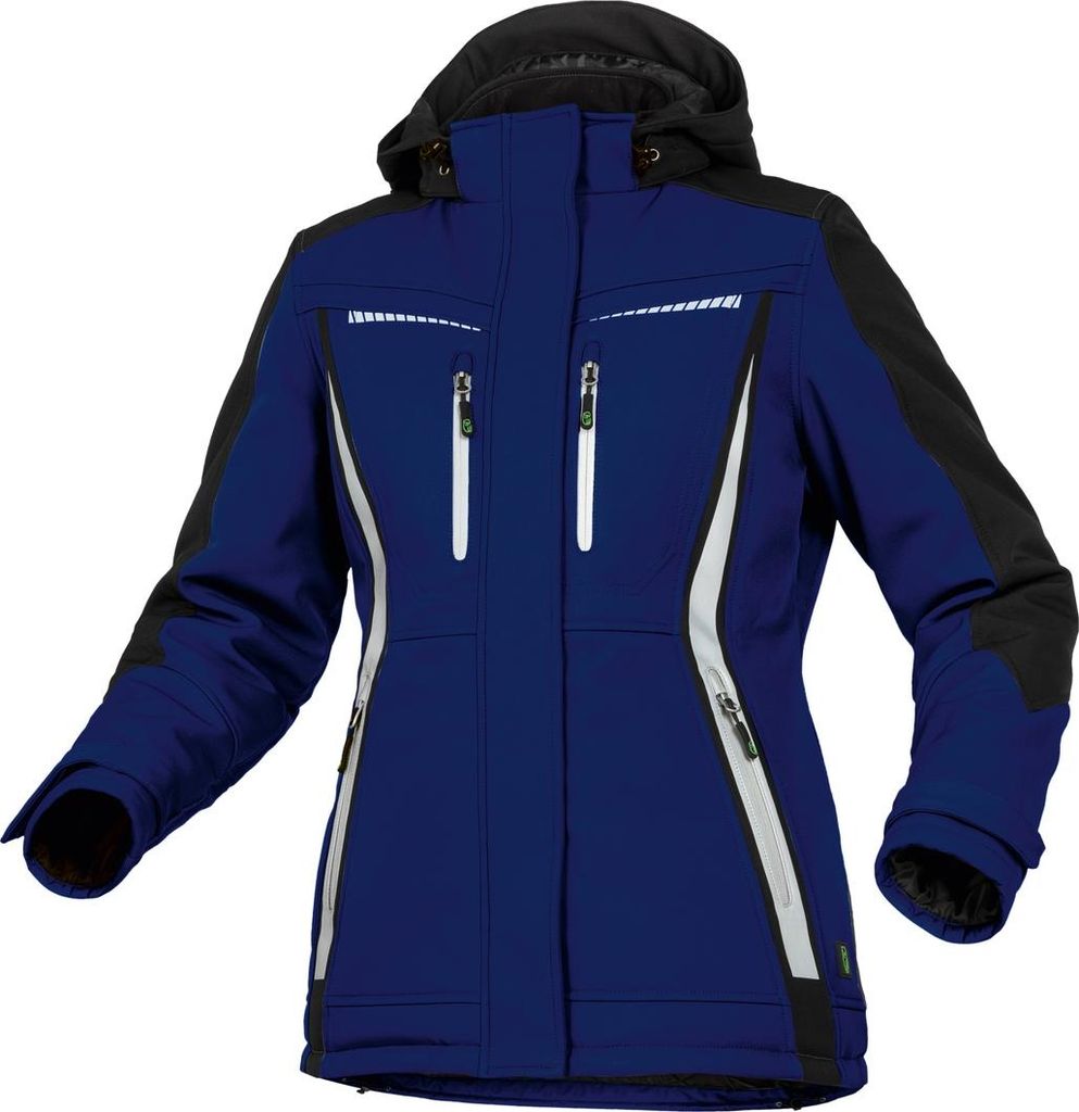 Leibwächter Damen Winter-Softshelljacke Flex-Line FLXDI20 Gr. 44 kornblau/schwarz