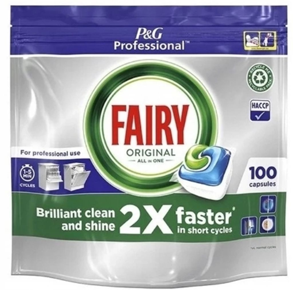 Fairy All-in-One Dishwasher Capsules Cleans Everyday Grease Orange, 60