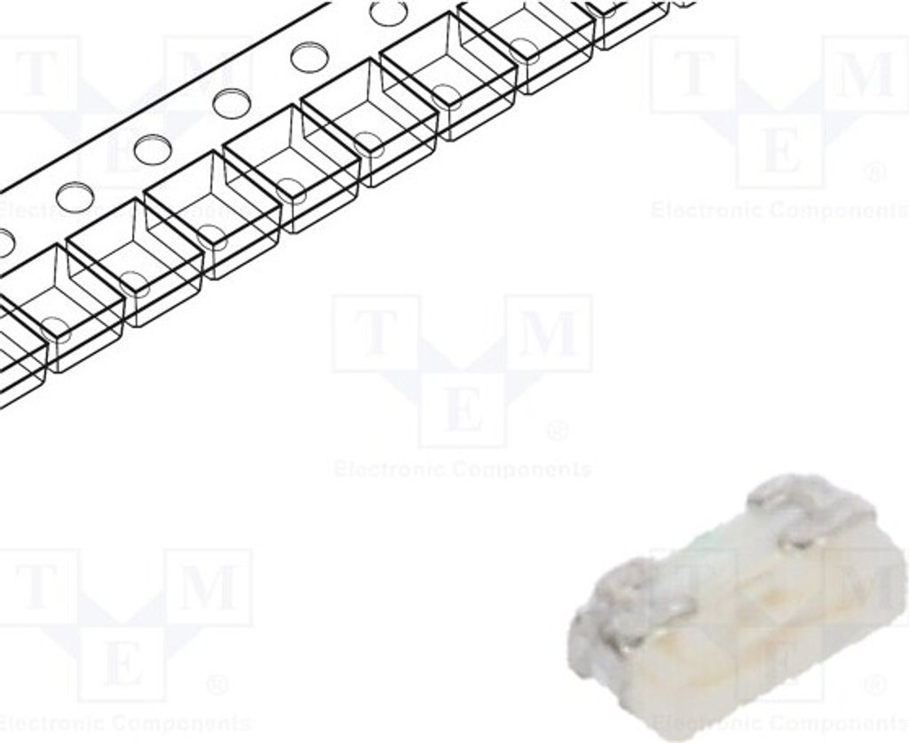 1x LED SMD blau 175° 18mcd 1x0,55x0,3mm 0402 2,55÷3,15V 20mA R-C230 LED-Dioden SM