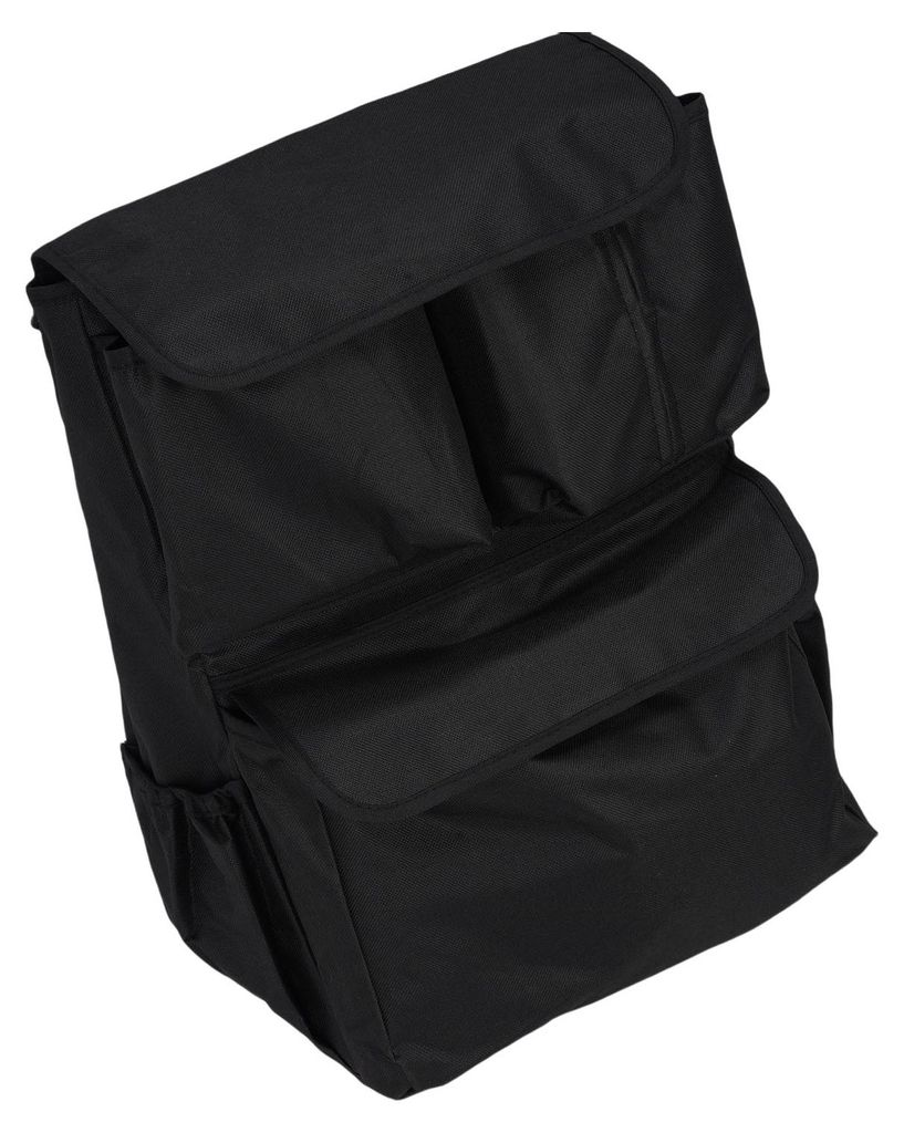 Universal-Kinderwagen-Hängetasche, Oxford-Stoff, Baby-Organizer mit Getränkehalter, mehrere Taschen, Schwarz