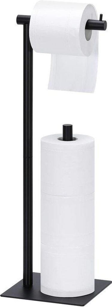 Schwarzer Toilettenspüler mit quadratischer Basis