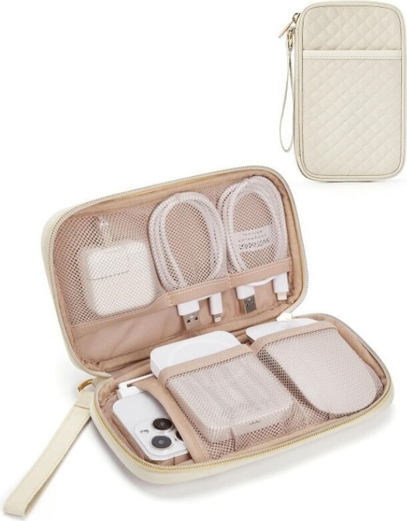 INF Organizer-Tasche für tragbare Elektronik Beige