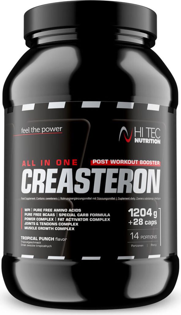 HI TEC Nutrition Creasteron - 1200g + 28 kaps. - All In One Tropical Punch