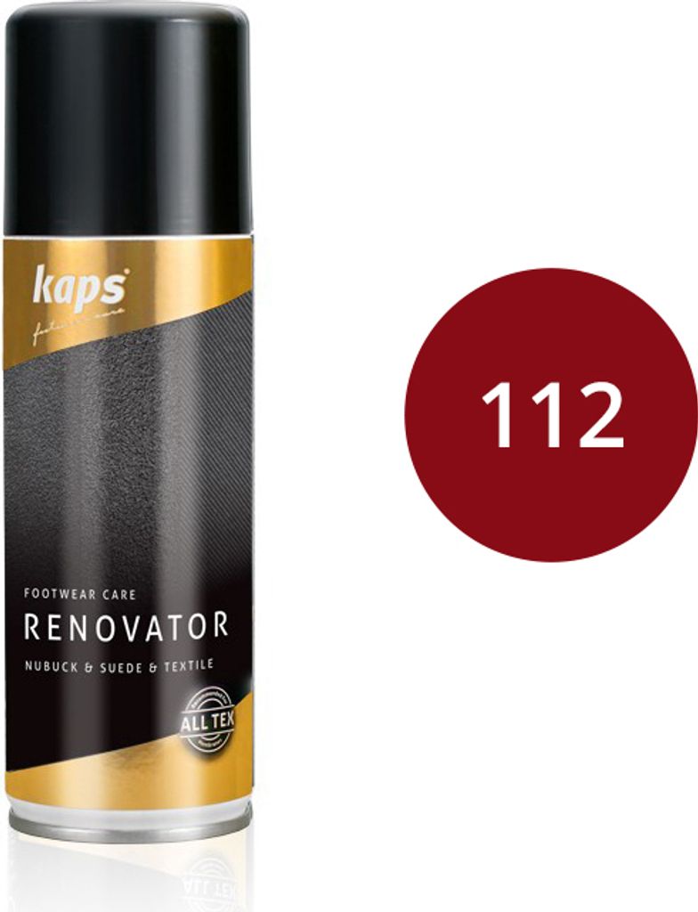 Renovator für Wildleder- und Nubukschuhe - Kaps Renovator 200 ml - Rot (112#)