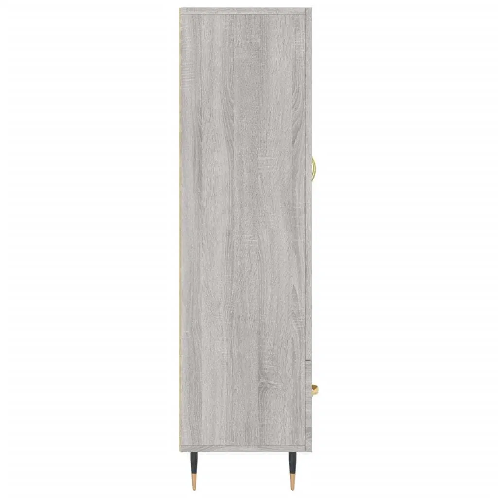 Credenza Alta Grigio Sonoma 69,5x31x115 cm | Arredo Casa Economico e Chic - 7