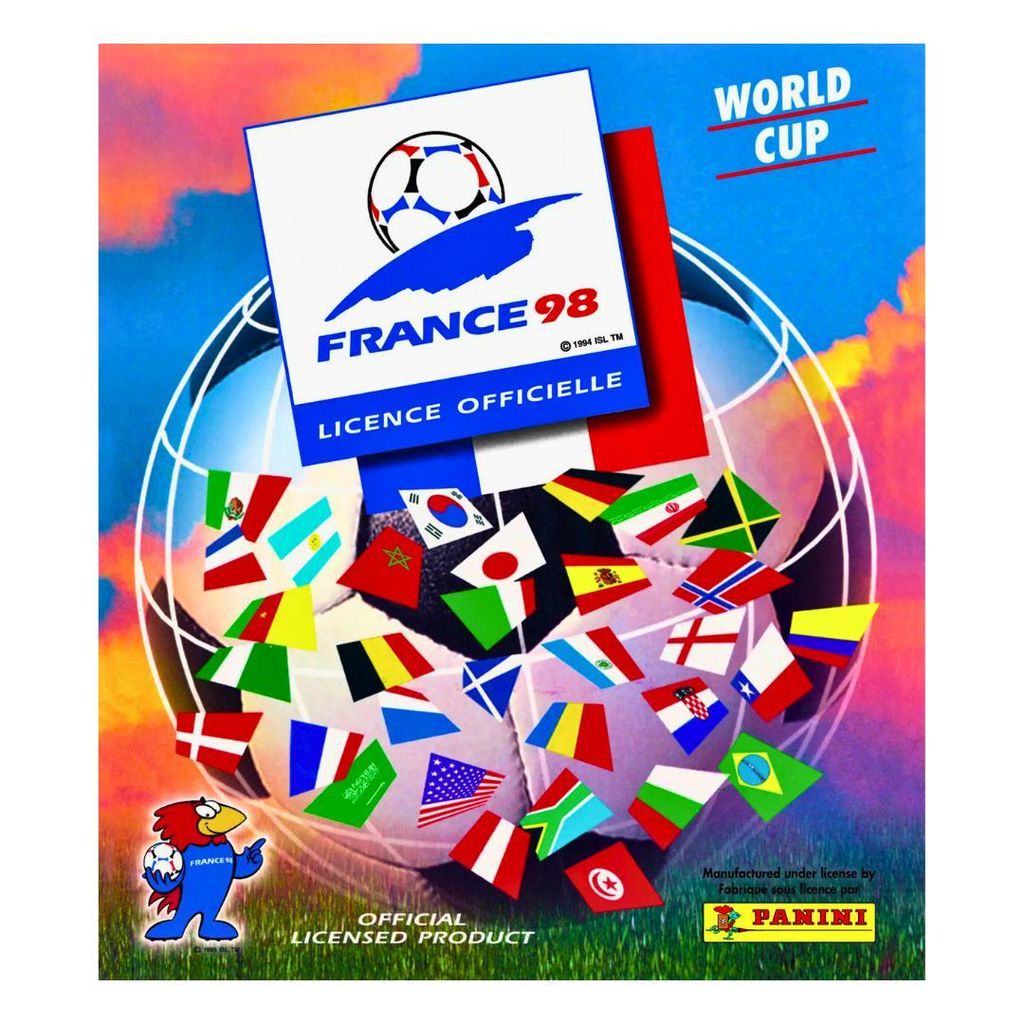 PANINI WM Weltmeisterschaft 1998 Frankreich Stickeralbum Sticker Album World Cup – Komplettes Stickeralbum der Fußball-Weltmeisterschaft