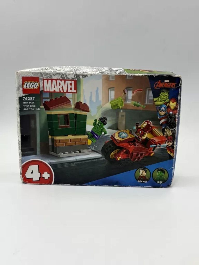 LEGO Marvel Iron Man met motor en Hulk, superhelden Productafbeelding 
