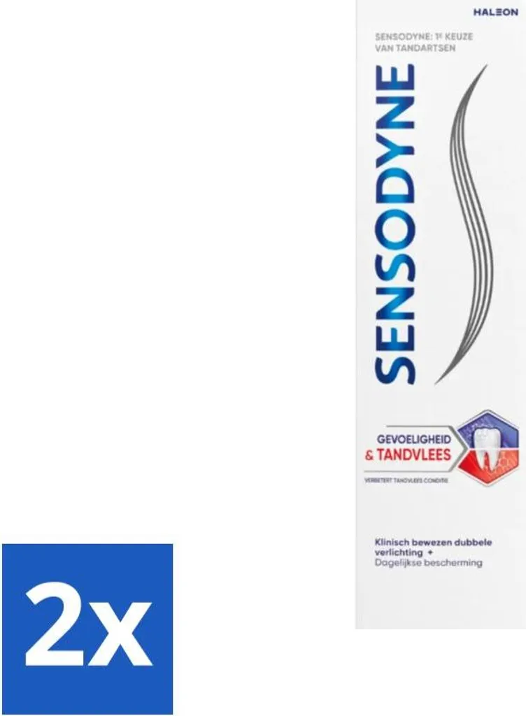 Sensodyne Dual Action 2x75ml - Sensibilità e Protezione Gengive
