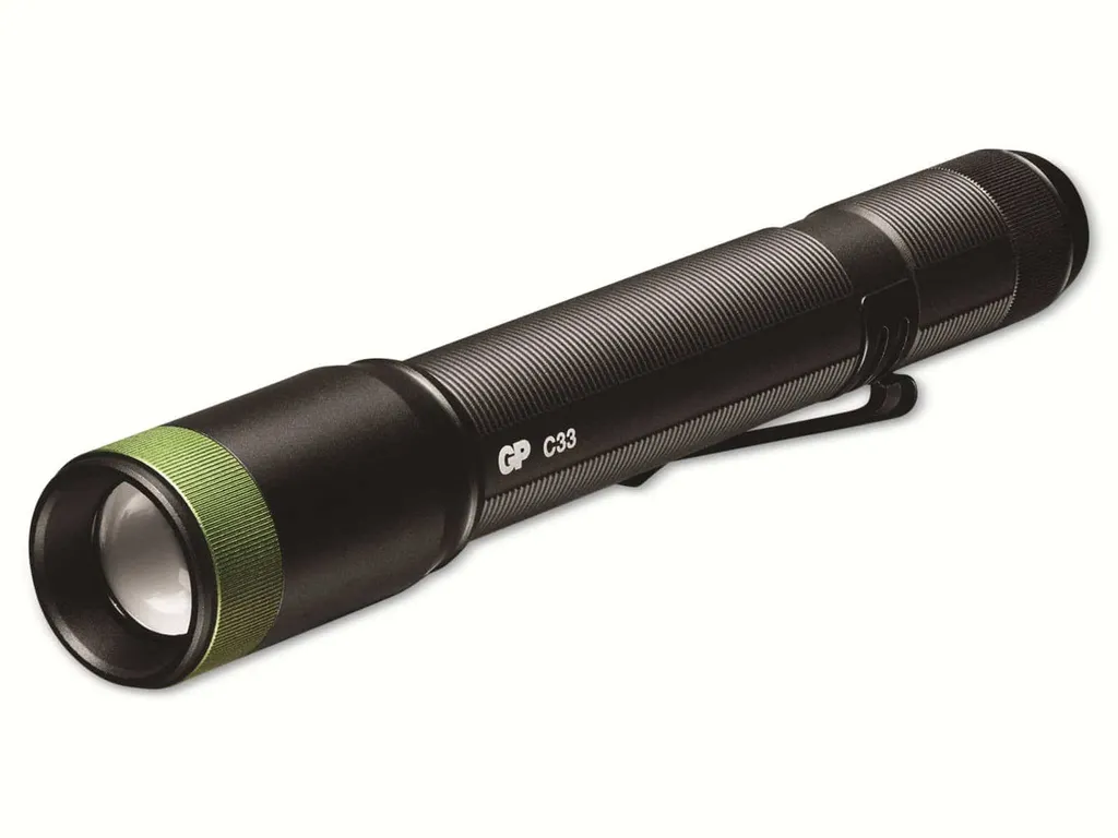 Lampe de poche LED GP C33 idéale pour voiture camping et garage