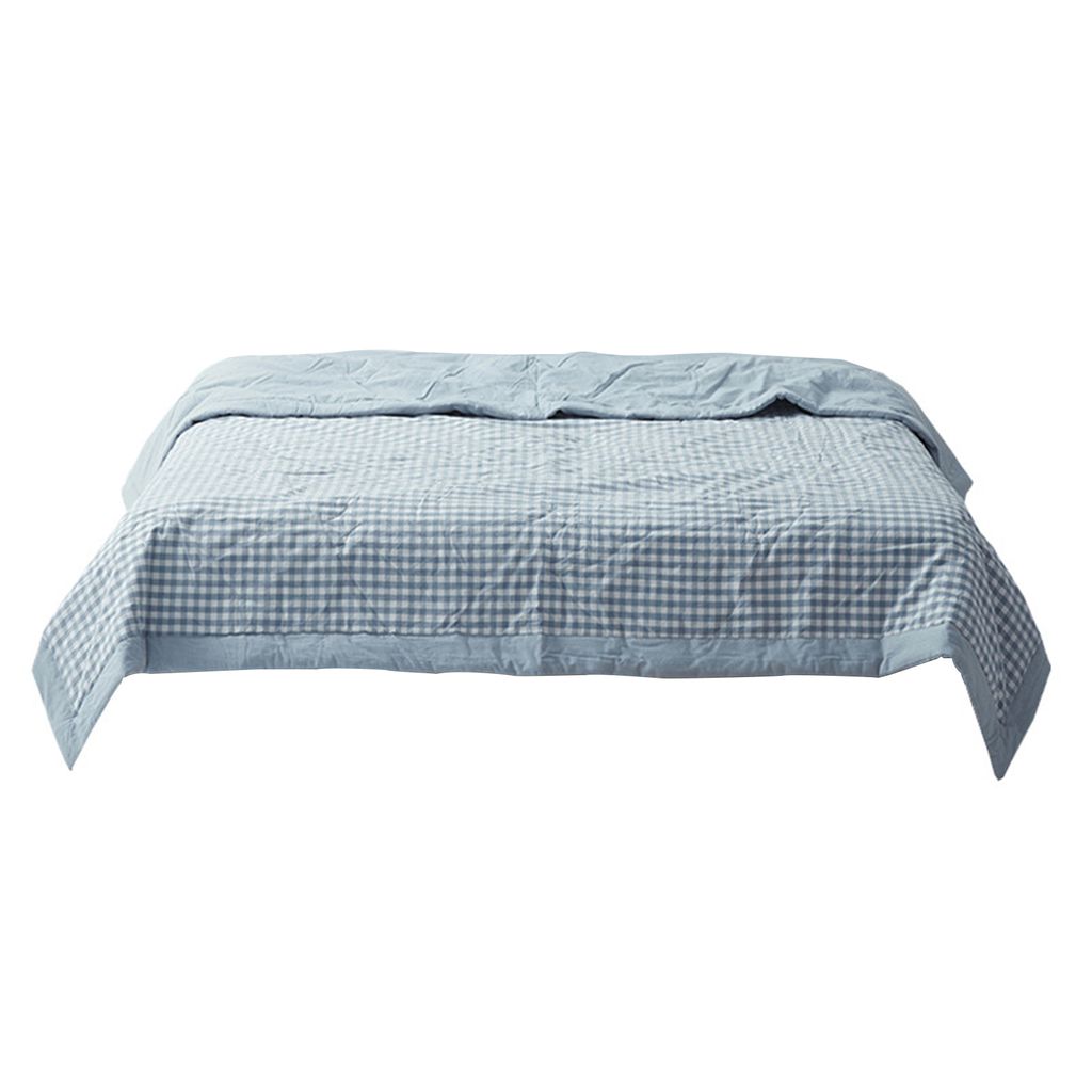 Klimaanlage Quilt weich atmungsable Baumwollhaushalte Sommerdecke für Zuhause-Hellblau ,Größen:2 m