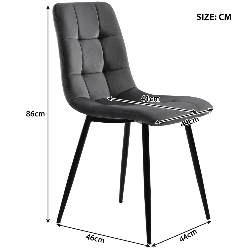 Ensemble de salle à manger moderne avec table 140cm et 4 chaises - 4