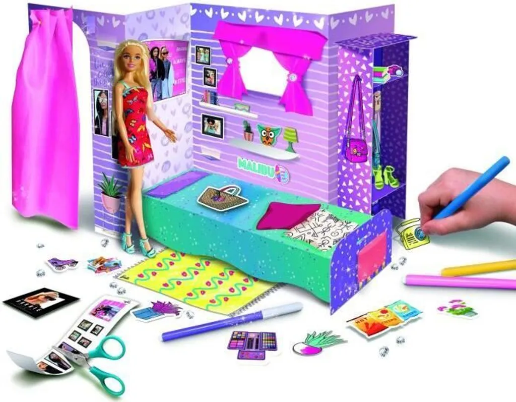 Activité manuelle enfant : maison de poupée à monter et colorier - 2