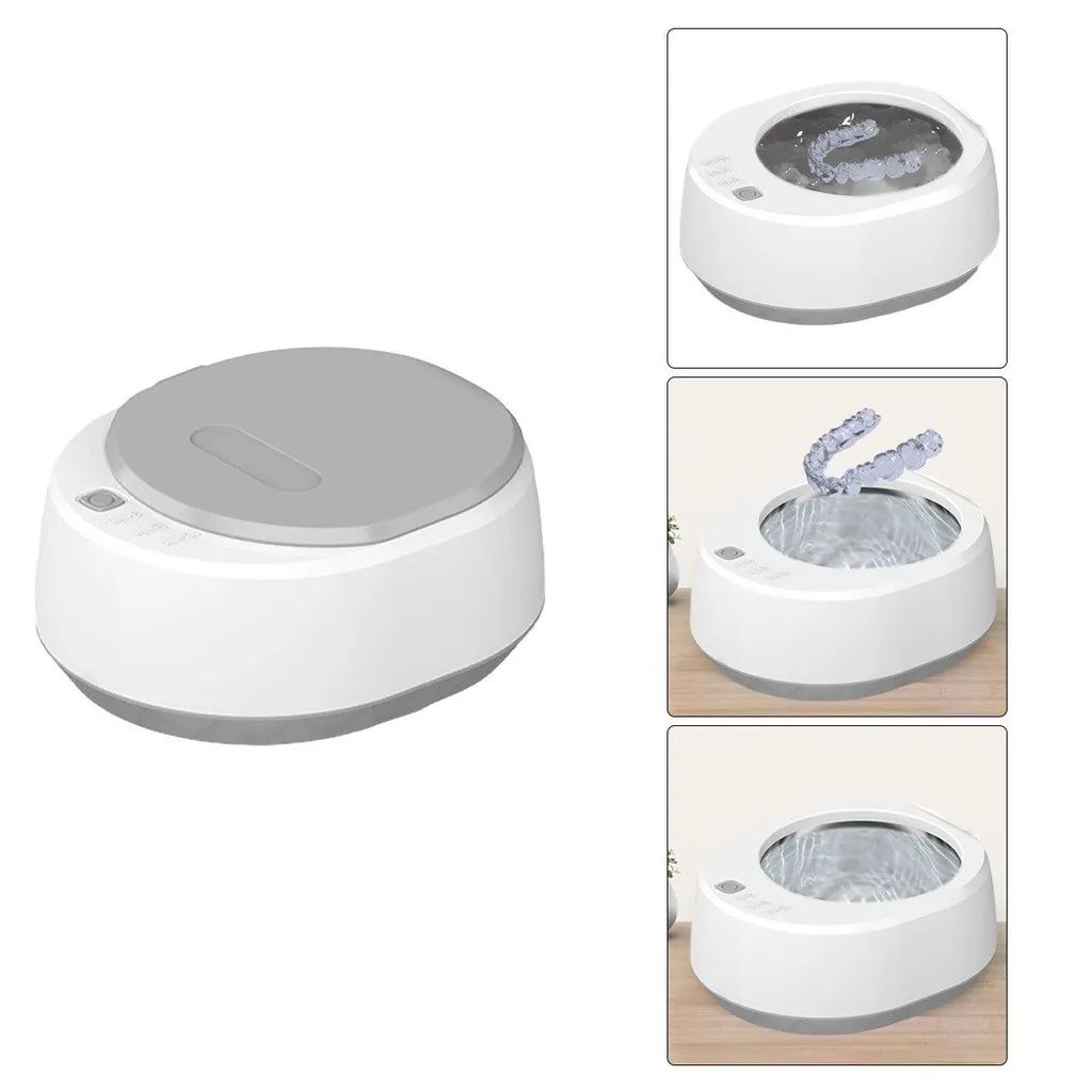 Ultraschallreiniger für Zahnersatz, Brillen, Schmuck und Zahnspangen – schnelle, effektive Reinigung zu Hause, entfernt Schmutz und Verunreinigu...